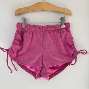 Five dancewear girls heathered pink high-tied shorts in girls XL
